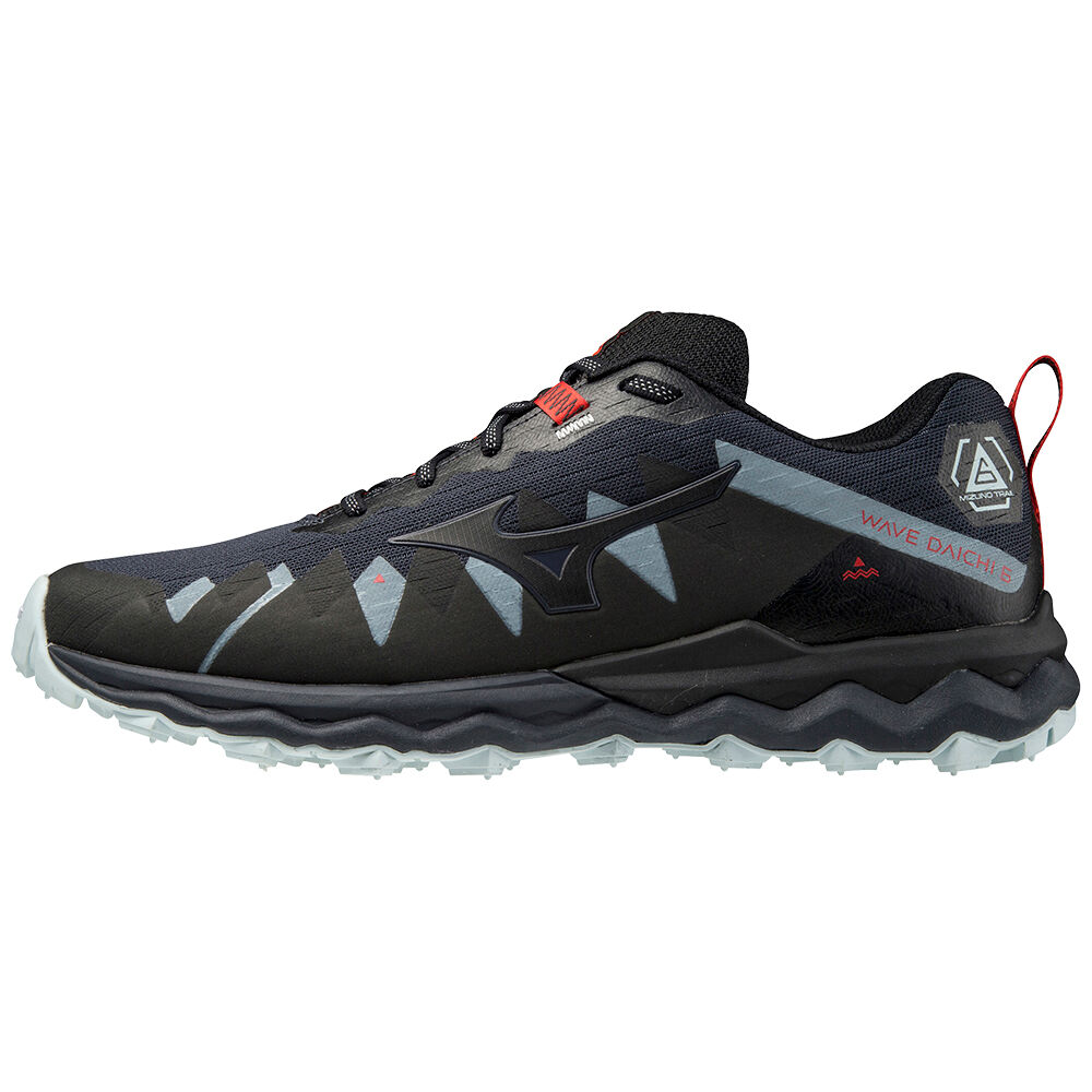 Mens Mizuno Wave Daichi 6 Trail Running Shoes Navy/Black/Red Philippines (CFWBNR756)